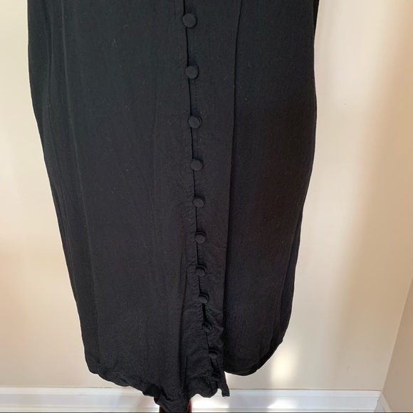 Madewell Black Button Front Dress - Picture 9 of 12